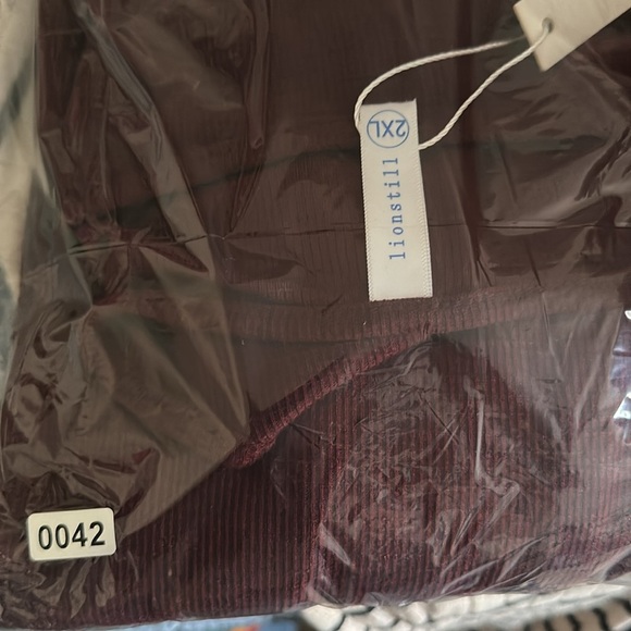 Lionstill Women's Elegant Long Sleeve Dress Casual Crew Neck Tie/Wine - Picture 12 of 12